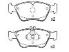 Bremsbelagsatz, Scheibenbremse Brake Pad Set:002 420 96 20