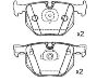 Bremsbelagsatz, Scheibenbremse Brake Pad Set:34 21 6 761 285