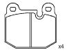 Bremsbelagsatz, Scheibenbremse Brake Pad Set:34 11 1 159 249