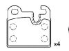 Bremsbelagsatz, Scheibenbremse Brake Pad Set:34 21 1 150 556