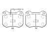 Plaquettes de frein Brake Pad Set:4248.34