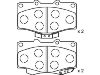 Pastillas de freno Brake Pad Set:04491-35160