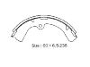 Zapata de freno Brake Shoe Set:NR2046