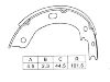 Kit machoire de frein Brake Shoe Set:K1244