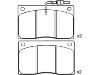 Plaquettes de frein Brake Pad Set:77 01 203 071