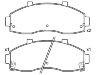 тормозная кладка Brake Pad Set:0K72A-33-28Z