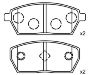 тормозная кладка Brake Pad Set:55200-62874