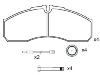 Plaquettes de frein Brake Pad Set:425 361 01