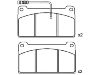 Bremsbelagsatz, Scheibenbremse Brake Pad Set:001 420 90 20