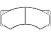 Bremsbelagsatz, Scheibenbremse Brake Pad Set:BBU 8177