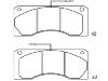 Bremsbelagsatz, Scheibenbremse Brake Pad Set:5000 814 345