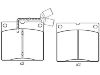 Bremsbelagsatz, Scheibenbremse Brake Pad Set:151223