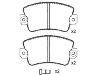 剎車(chē)片 Brake Pad Set:77 01 201 709