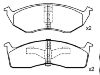 Brake Pad Set:05018595AA