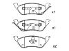 Bremsbelagsatz, Scheibenbremse Brake Pad Set:05019805AA