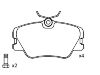 Brake Pad Set:000 420 99 20