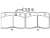 Bremsbelagsatz, Scheibenbremse Brake Pad Set:190 6039