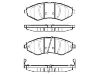 Plaquettes de frein Brake Pad Set:96405129