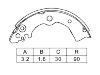 Kit machoire de frein Brake Shoe Set:K1186